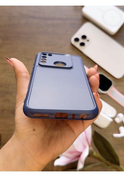 Redmi Note 8 Uyumlu Kamera Korumalı Darbeye Dayanıklı Renk Atmayan Keep Silikon Kılıf Lacivert