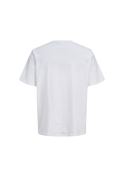 Jack & Jones Erkek Gögüs Baskili Bisiklet Yaka Tisört - Corals - 12288345 Beyaz