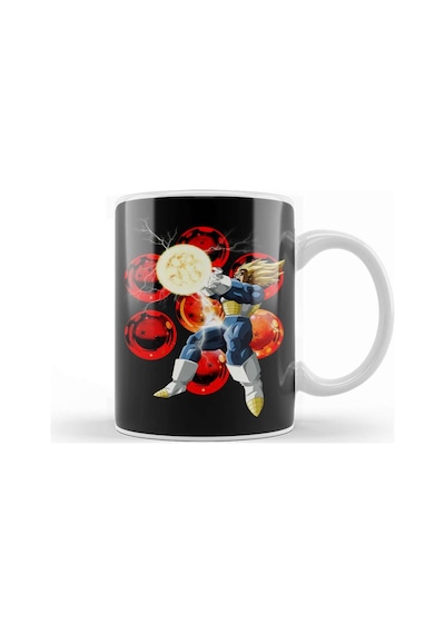 Super Vegeta Big Bang Attack Kupa Bardak Porselen Karışık