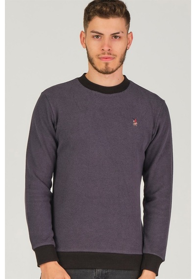 V4004 Dewberry Erkek Sweatshırt-antrasit Antrasit