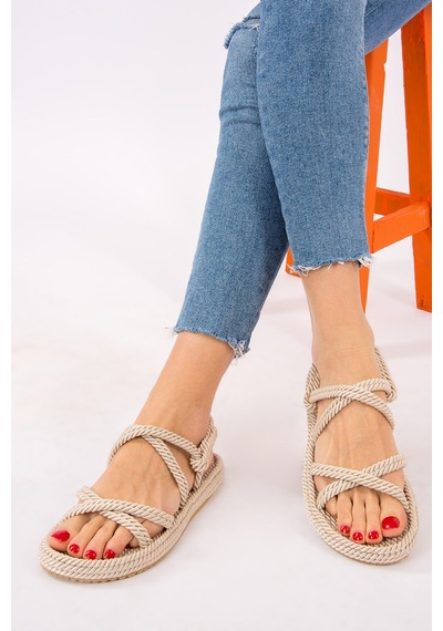 Fox Shoes Ten Kadın Sandalet H596011704 Ten