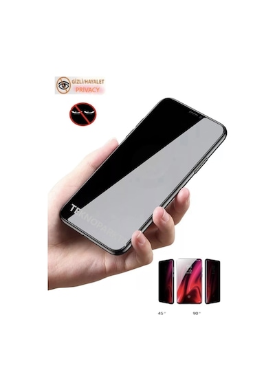 Xiaomi 12 Lite Hayalet Ekran Koruyucu Privacy Gizli Tam Kaplayan Kırılmaz Cam