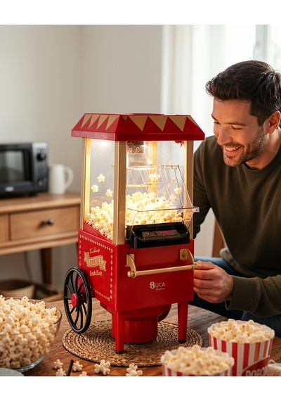 Yağsız Sıcak Hava Popcorn Makinesi Uczzpg618kırmızı-1 Çok Renkli