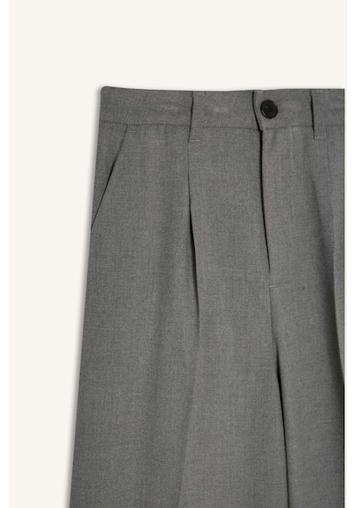 DeFacto Wide Leg Pensli Klasik Palazzo Pantolon Geniş Bol Paça Basic Düz Uzun Boy Yüksek Bel Cepli C2020AX25SPGR210