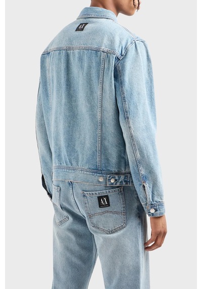 Armani Exchange Erkek Kot Ceket 8nzbp4 Z2p1z 1500 Mavi Mavi