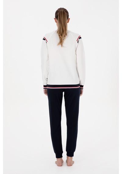 U.s. Polo Assn. Kadın Ekru Pijama Takım 50318818-vr019 Ecru