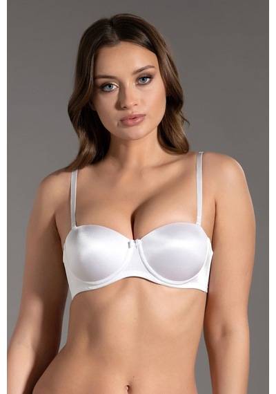 Kompedan Basic Straplez Desteksiz Sütyen New Bra 7050-beyaz Beyaz