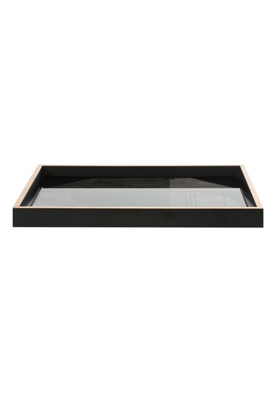 Mudo Home Terra Dekoratif Tepsi 31x42 Cm Siyah