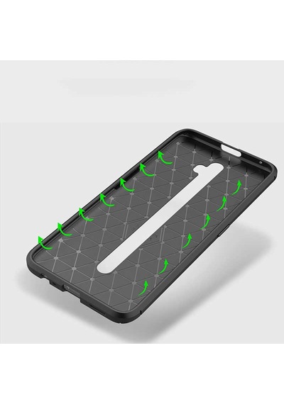 Oppo Reno 2 Kılıf Zore Negro Silikon Kapak Lacivert