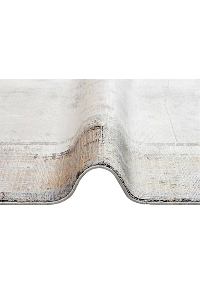 Hoom Rugs Bomonti Mhl 03 Cream Antrasit Viskon & Akrilik Modern Salon Halısı Krem - Antrasit