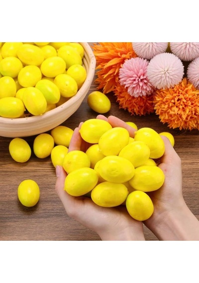 Yapay Limon 20li Paket Yapay Meyve Küçük Boy Sarı