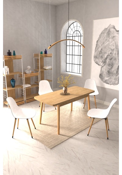 Vilinze Eames Sandalye Avanos Ahşap Mdf Açılır Mutfak Masası Takımı - 70x120+30 Cmtk-avanos-70120ak-nn-eames-nb Beyaz Vilinze Eames Sandalye Avanos Ahşap Mdf Açılır Mutfak Masası Takımı - 70x120+30 Cmtk-avanos-70120ak-nn-eames-nb Beyaz