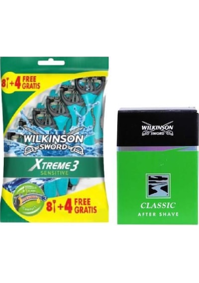 Wilkinson Sword Xtreme 3 Sensitive 8+4 Üç Bıçaklı Kullan At Ve Wi