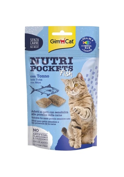 Gimpet Nutri Pockets Tuna Balıklı Kedi Ödülü 60gr.