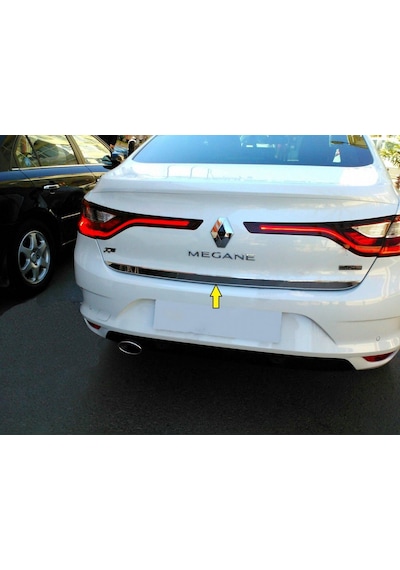 Renault Megane 4 Krom Bagaj Alt Çıtası Sedan 2016 -2021