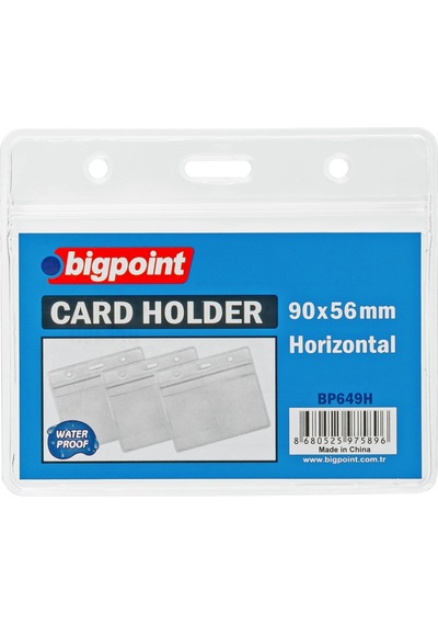 Bigpoint Kilitli Kart Poşeti Yatay 95x58mm X 10 Adet
