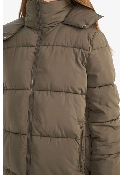 Defacto Su Geçirmez Regular Fit Kapüşonlu Parka F3557ax25wnkh402 Haki-kh402