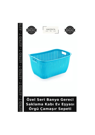 Özel Seri Banyo Gereci Saklama Kabı Ev Eşyası Örgü Çamaşır Sepeti Çok Renkli