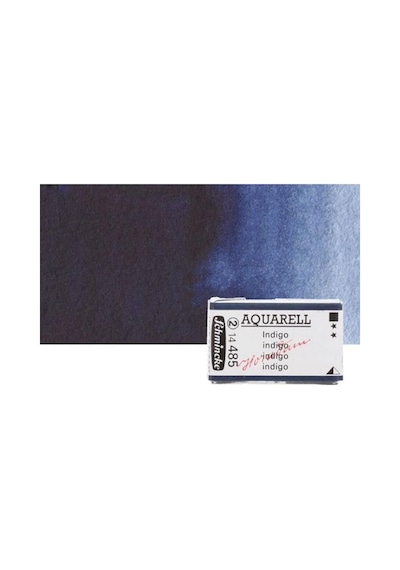 Schmincke Horadam Aquarell 1-1 Tablet 485 Indigo Seri 2