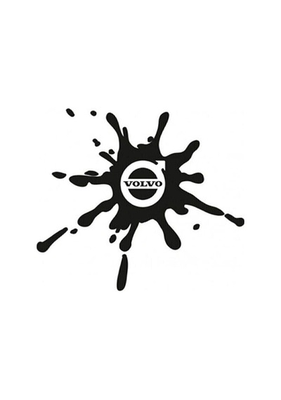 Volvo Damla Görünümlü Sticker Yakıt Deposu Depo Kapağı Sticker 2 Adet 12 10 Cm