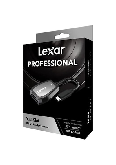 Lexar Lrw470u Usb Type-c Çift Yuvalı Kart Okuyucu