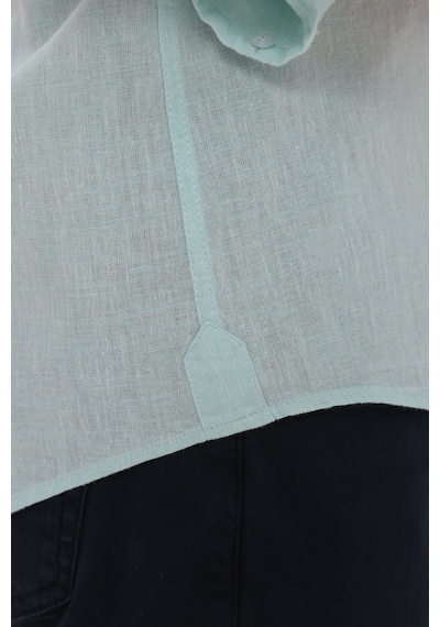 Slim Fit Uzun Kol Yaka Düğmeli Nefes Alan Keten Hediye Kutulu Erkek Gömlek Fs-004548 - Mint-3227 Slim Fit Uzun Kol Yaka Düğmeli Nefes Alan Keten Hediye Kutulu Erkek Gömlek Fs-004548 - Mint-3227