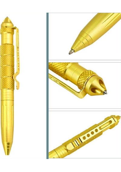 Omeniv Gold Ağır Tükenmez Kalem Ve Acil Durum Cam Kırıcı Outdoor
