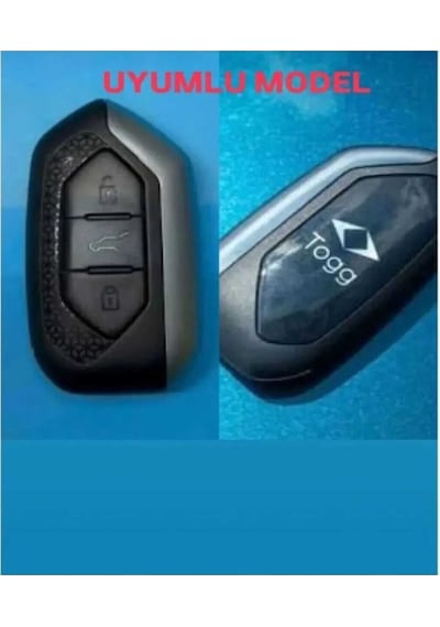 Gma Keys Togg T10x T10f 3 Tuşlu Smart Petek Desenli Koruma Anahtar Kılıfı Sarı Siyah Renk