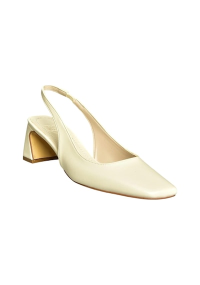 Fox Shoes U654080509 Bej Kalın Topuklu Kadın Ayakkabı Bej