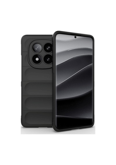 Redmi Note 14 Pro 5g Kılıf Optimum Silikon - Siyah Düz Renkli