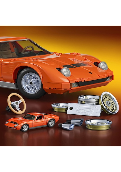 Mattel Brick Shop Hot Wheels 71 Lamborghini Miura P400 Sv Yapım