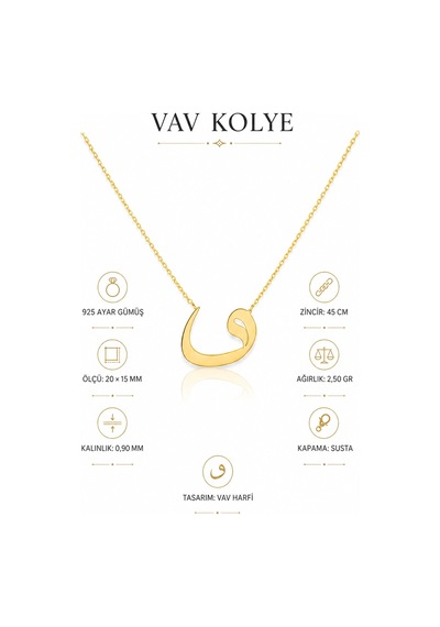 Vav Kolye - Altın
