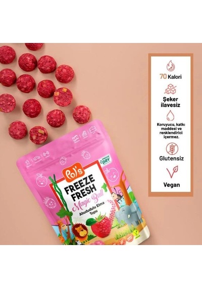Mey İthalat Freeze Fresh Magic Ball Ahududulu Elma Topu 20 Gr