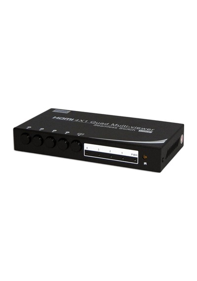 4 Port Hdmı Switch, 4 Giriş - 1 Çıkış, 5 Farklı Görüntü Seçeneği Sunar, Uzaktan Kumandalı-134788