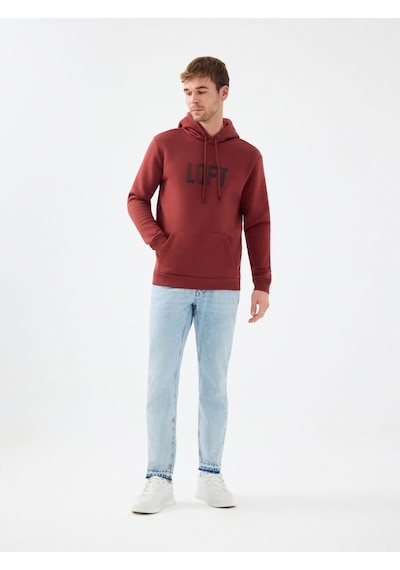 Regular Fit Erkek Sweatshirt Turuncu
