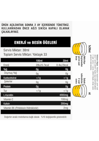 Mustang Nutrition L-carnitine 4000 Mg 1000 Ml 33 Servis Limon + 2 X L-karnitin Shot Hediyeli