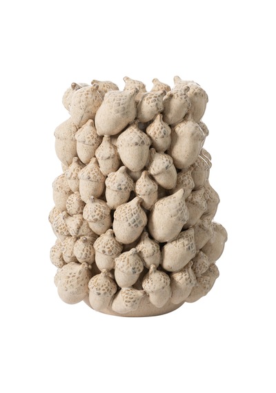Mudo Home Acorn Vazo 25x31 Cm Krem