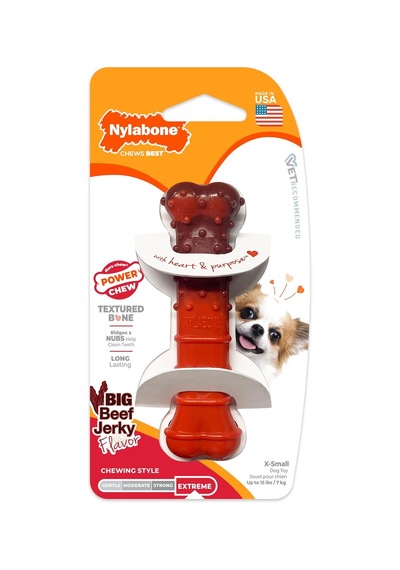 Dokulu Dura Chew Sığır Eti Jerky-power-chew Son Derece Güçlü Çiğneme Köpekler İçin Çiğneme Kemiği B