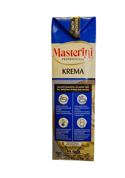 Yemek Ve Soslara Özel Bitkisel Krema 1l