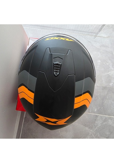 Kapalı Kask Axxıs Mat Siyah Neon Turuncu Xl Mat Siyah - Turuncu