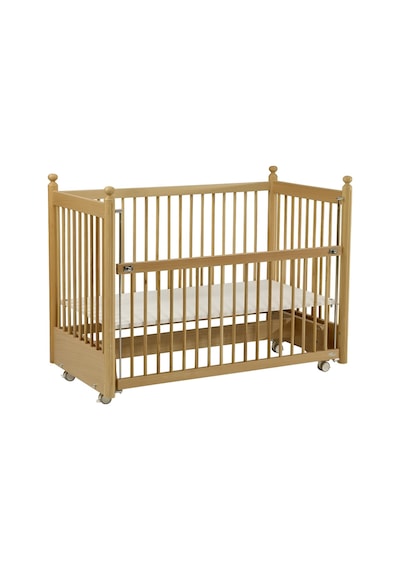 Meltem Kids Mondo Sallanır Ahşap Anne Yanı Beşik 60x120 cm (naturel) Kahverengi