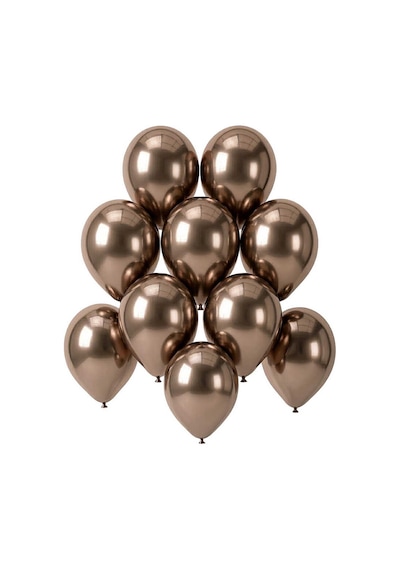 Truffle Renk Lateks Krom Balon 15 Cm - 10 Adet Kahverengi