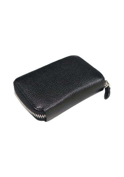Diga Hakiki Deri Siyah Unisex Fermuarlı Mini Cüzdan Diga Hakiki Deri Siyah Unisex Fermuarlı Mini Cüzdan
