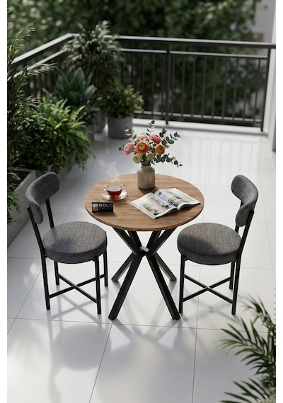 Mutfak Masası 70 Çap Yuvarlak 2 Sandalyeli Masa Takımı Modern Set Bahçe Balkon Cafe Teddy 9840 Gri Diğer Mutfak Masası 70 Çap Yuvarlak 2 Sandalyeli Masa Takımı Modern Set Bahçe Balkon Cafe Teddy 9840 Gri Diğer