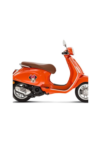 Minnie Mouse Araba, Motorsiklet, Kask, Laptop, Cam Sticker 13x12 Cm
