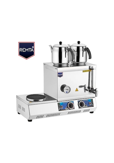 Remta 30 Model Çift Demlikli Elektrikli Çay Ocağı 23Lt-Çay Kazanı