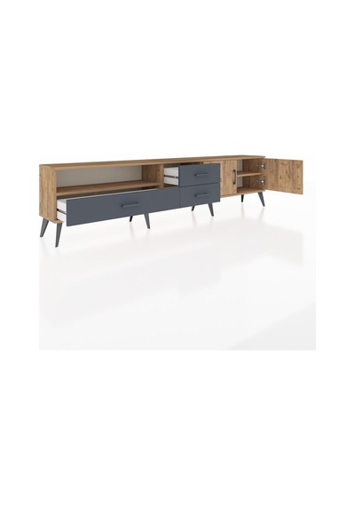 Arges Tv Ünitesi 2 Raflı 3 Çekmeceli 2 Kapaklı 220x30x51 Çam-çam/antrasit Atlas Çam/antrasıt - Atlas Çam Arges Tv Ünitesi 2 Raflı 3 Çekmeceli 2 Kapaklı 220x30x51 Çam-çam/antrasit Atlas Çam/antrasıt - Atlas Çam