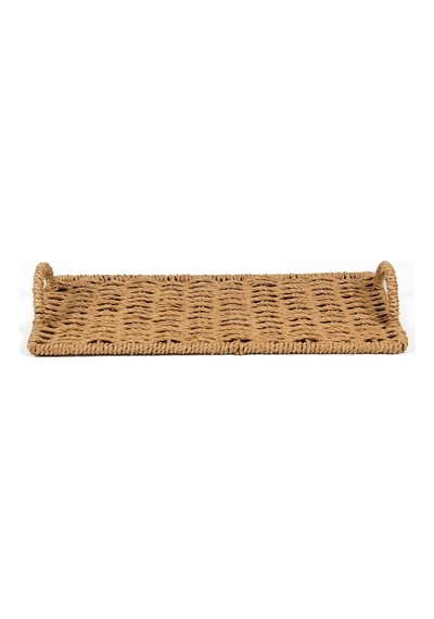 Deco Monarca Dekoratif Tepsi - Bej - 30 Cm