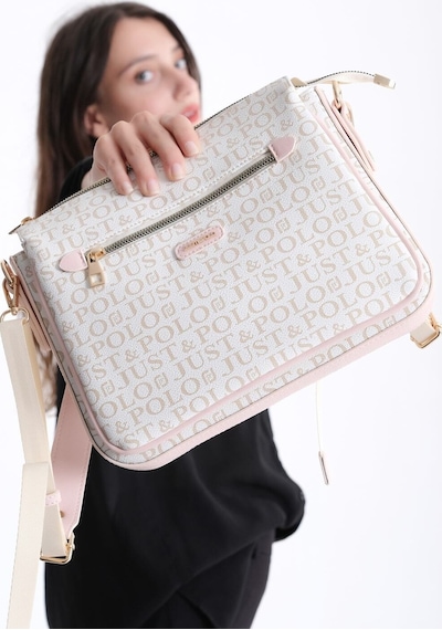 Just Polo Kadın Krem Pudra Çapraz Omuz Çantası Krem - Pudra 72917200