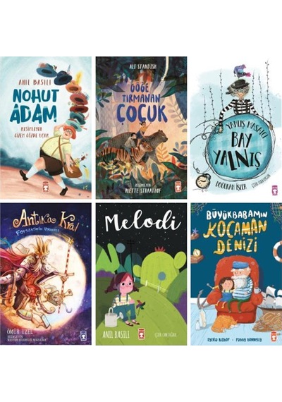 Nohut Adam+göğe Tırmanan Çocuk+bay Yalnış+antika Kral+melodi+büyükbabamın Kocaman Denizi 6 Kitap Set